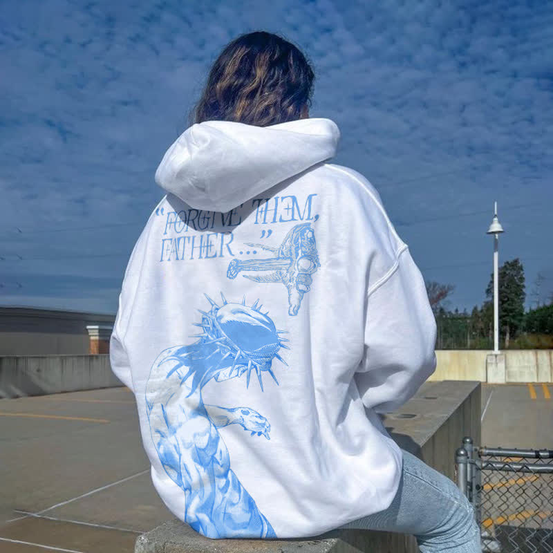Forgive Them,Father Print Women's Hoodie
