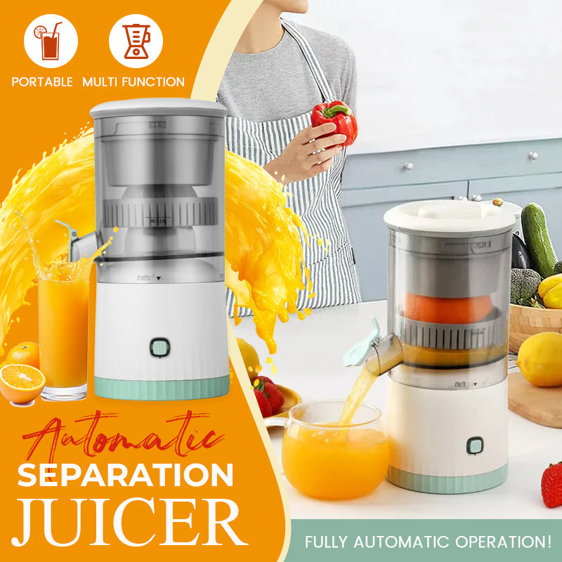 Automatic Separation Juicer, Electric Citrus Juicer, Portable Rechargeable Juicer Machines with USB Cable, Portable Juicer, Mini Multifunctional Fruit Squeezer