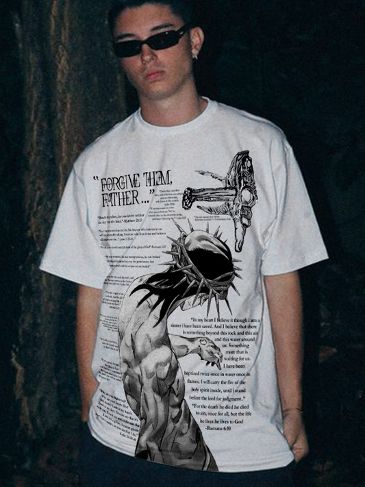 Forgive Them,Father Bible Verses Print T-shirt