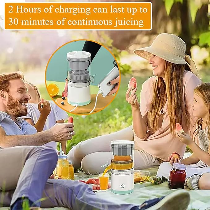 Automatic Separation Juicer, Electric Citrus Juicer, Portable Rechargeable Juicer Machines with USB Cable, Portable Juicer, Mini Multifunctional Fruit Squeezer