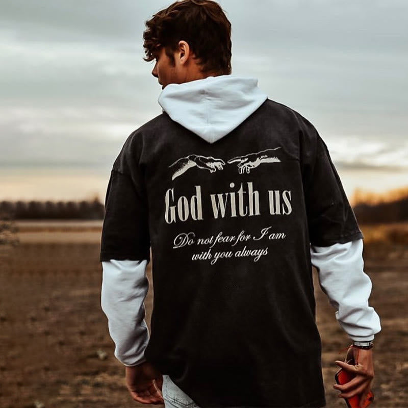 God With Us Print Men's T-shirt