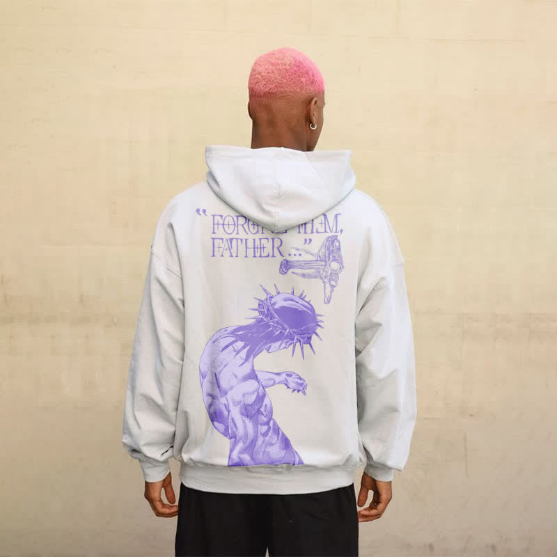 Forgive Them,Father Print Hoodie