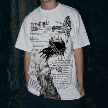 Forgive Them,Father Bible Verses Print T-shirt