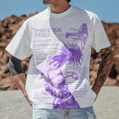 Forgive Them,Father Bible Verses Print T-shirt