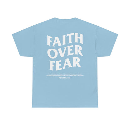 Faith Over Fear Print Causal T-shirt