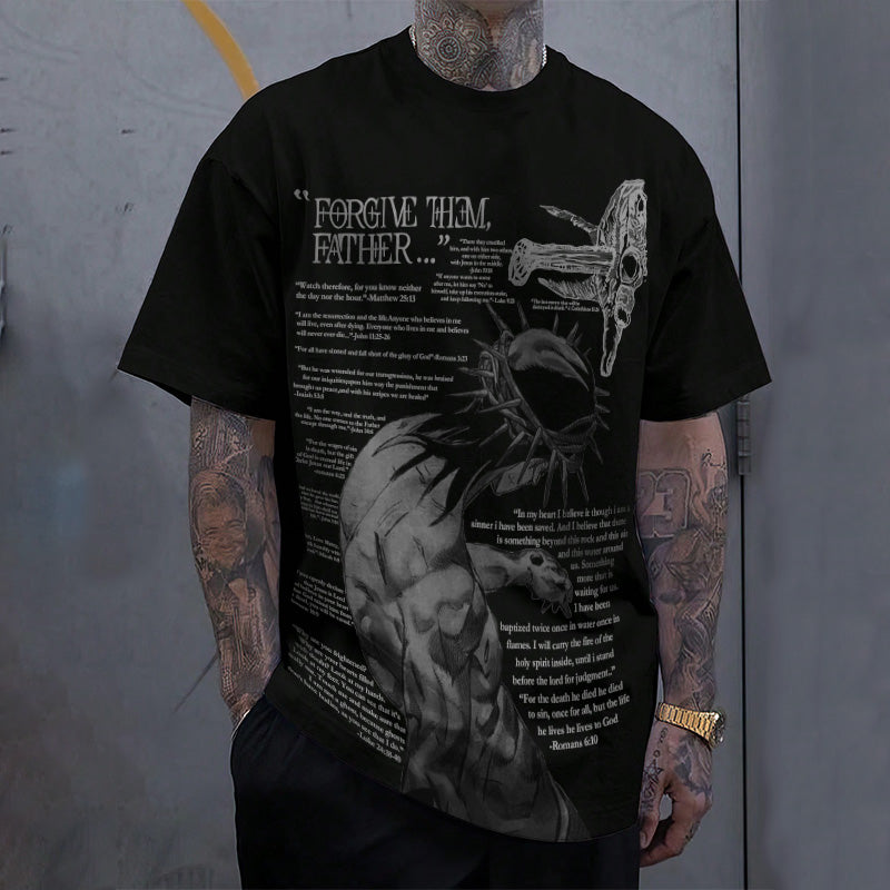 Forgive Them,Father Bible Verses Print T-shirt