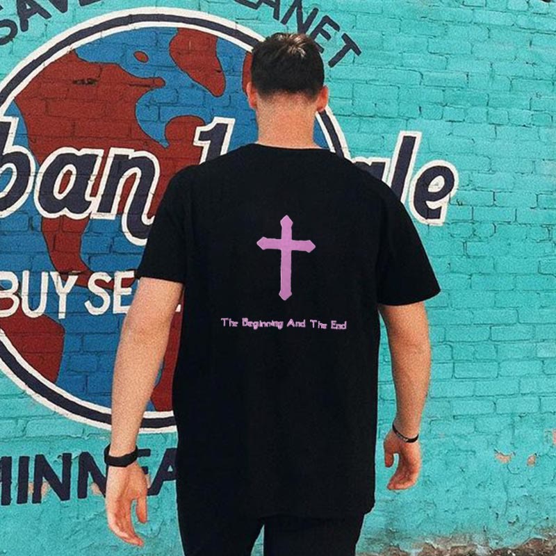 The Beginning And The End Print T-shirt