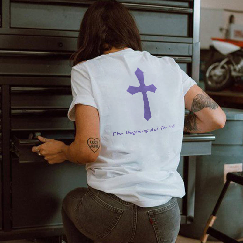 The Beginning And The End Print Women's T-shirt