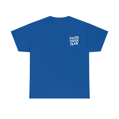 Faith Over Fear Print Causal T-shirt