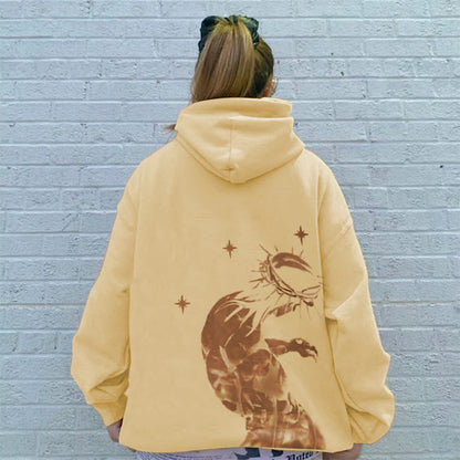 The Beginning And The End Print Women's Hoodie