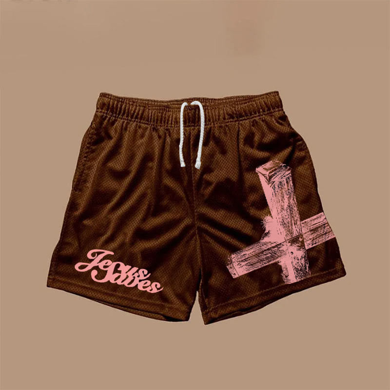 Zeus Saves Print Causal Shorts