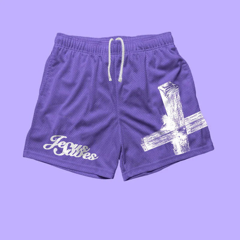 Zeus Saves Print Causal Shorts