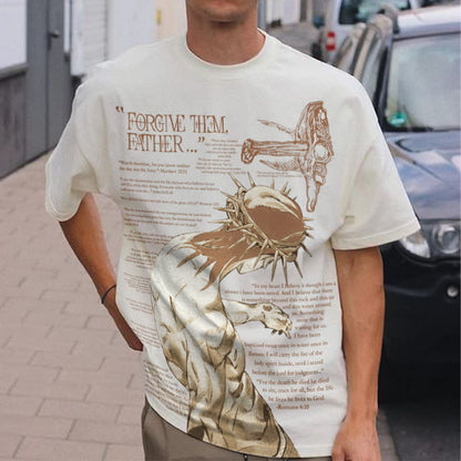 Forgive Them,Father Bible Verses Print T-shirt