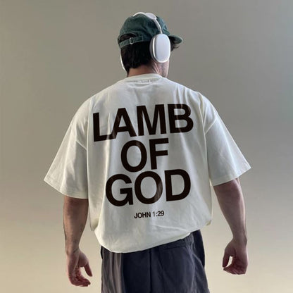 100% Cotton™️ Lamb Of God Print T-shirt