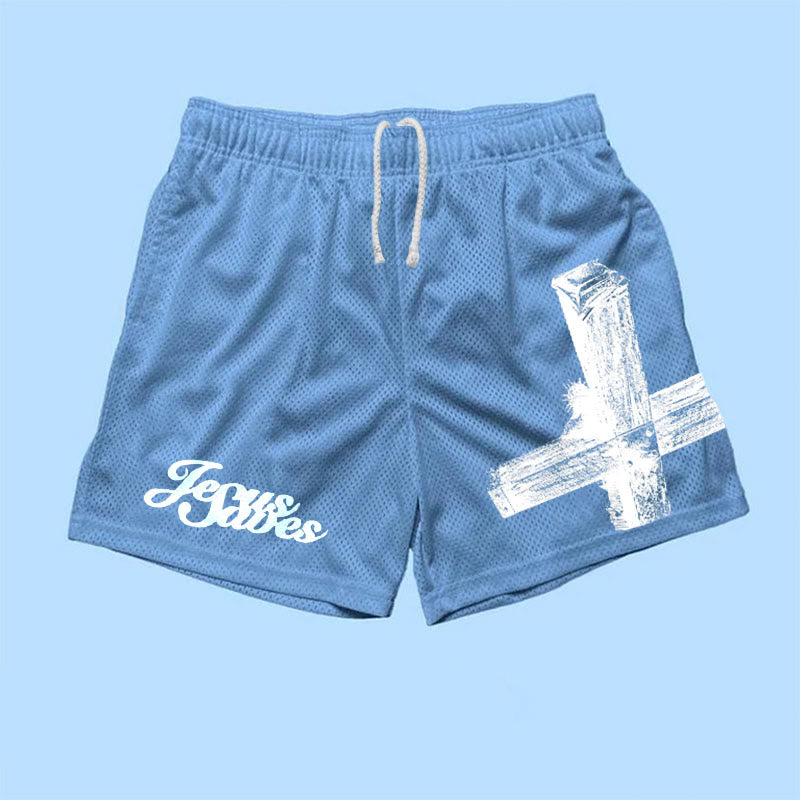 Zeus Saves Print Causal Shorts