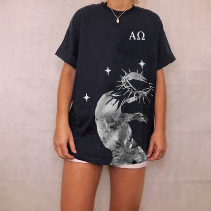 The Beginning And The End Print Women's T-shirt