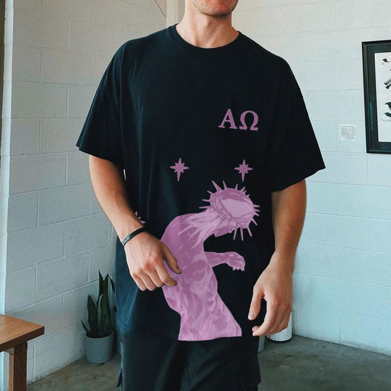 The Beginning And The End Print T-shirt