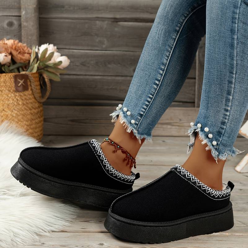 Australia Tasman Platform Snow Boots Mustard Seed Chestnut Tazz Slippers