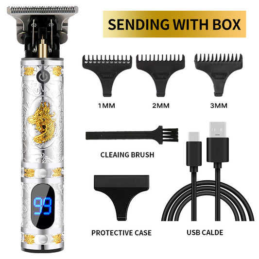 LCD Platinum Flying Dragon - Barber Knight Professional Hair Trimmer