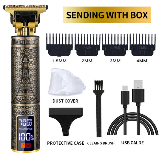 Premium Eiffel Tower LCD - Barber Knight Professional Hair Trimmer
